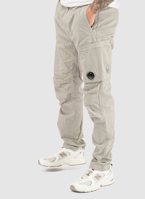Stretch Sateen Lens Cargo Pants - London Fog