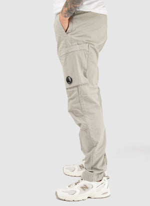 Stretch Sateen Lens Cargo Pants - London Fog