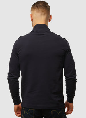 Stretch Piquet Half-Zip - Total Eclipse