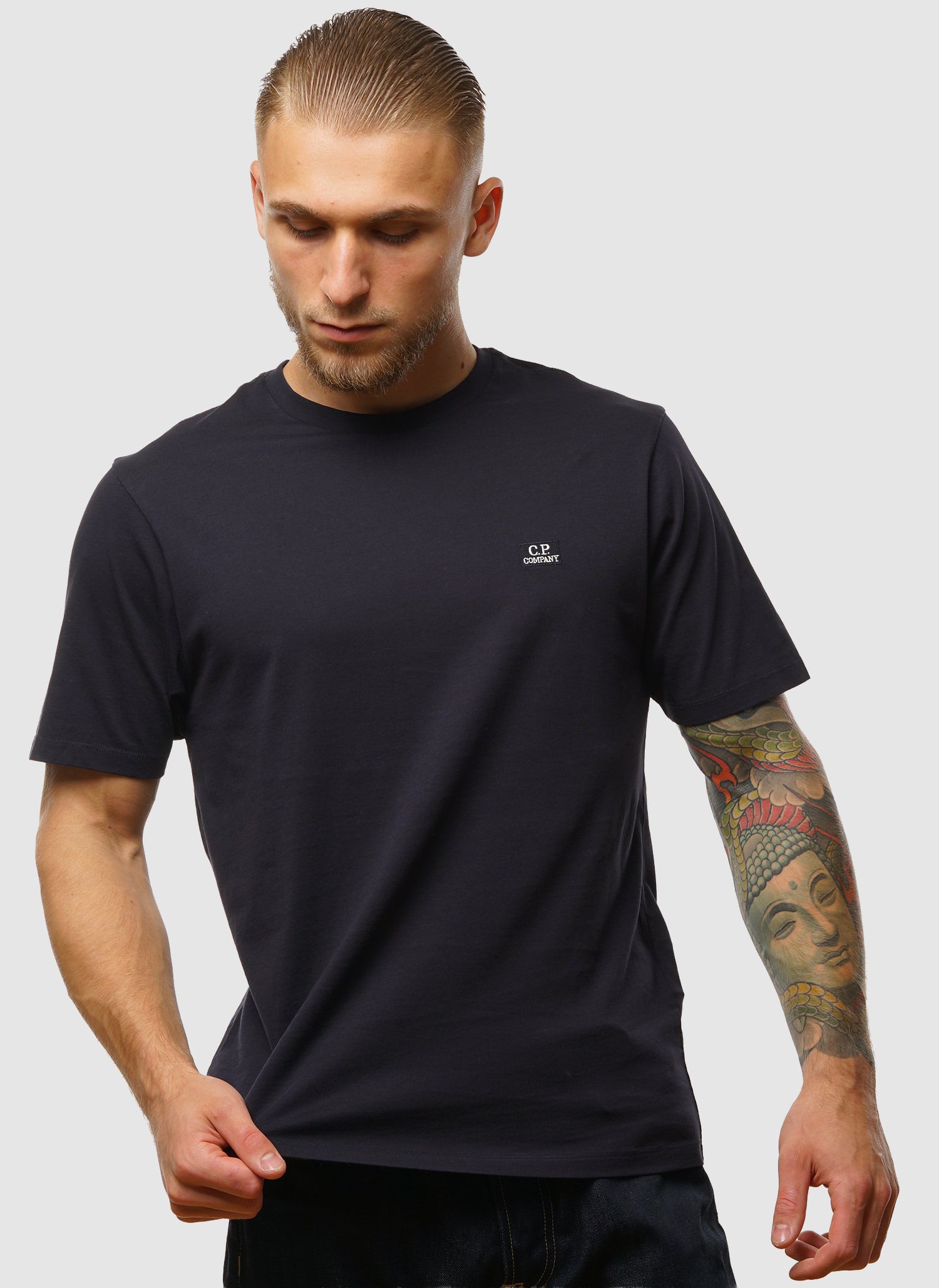 Logo Badge Jersey T-Shirt - Total Eclipse