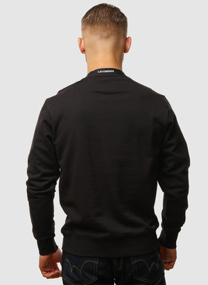 Lens Crew Neck Sweatshirt - Black