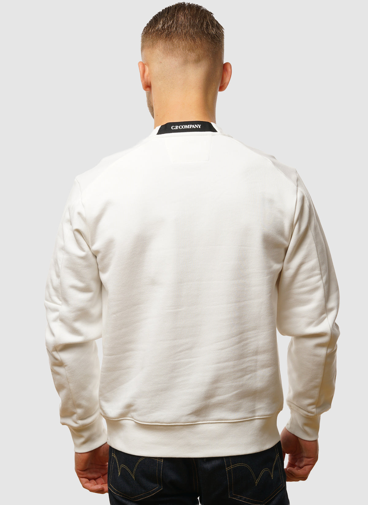 Lens Crew Neck Sweatshirt - Gauze White