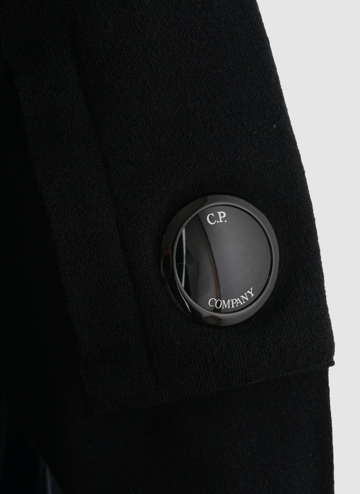 Merino Wool Lens Quarter-Zip - Black