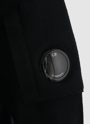 Merino Wool Lens Quarter-Zip - Black