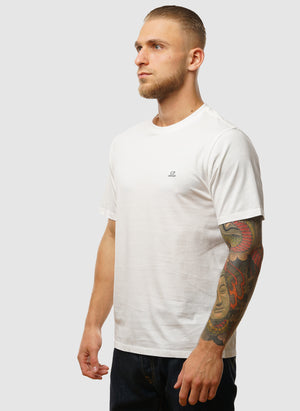 Logo Badge Jersey T-Shirt - Gauze White