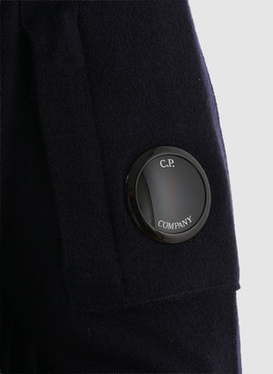 Merino Wool Lens Crew Neck - Total Eclipse