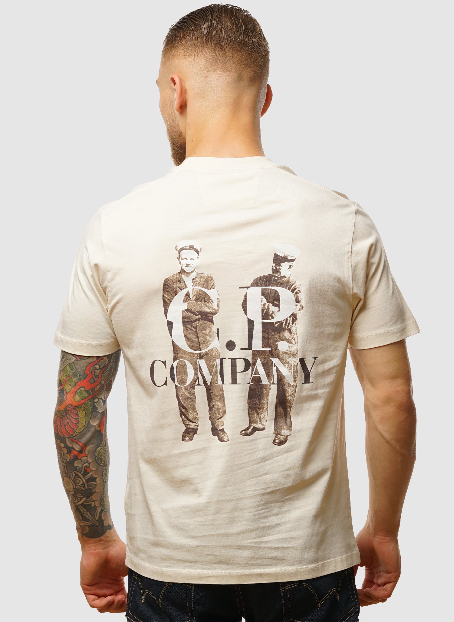 Center Logo Jesey T-Shirt - Pistachio Shell
