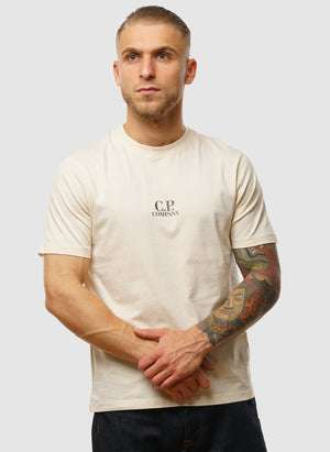 Center Logo Jesey T-Shirt - Pistachio Shell