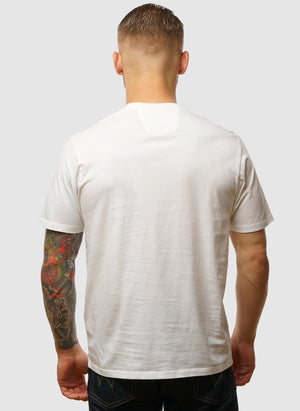 Logo Badge Jersey T-Shirt - Gauze White