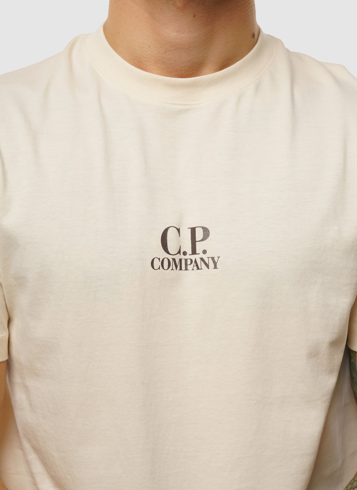 Center Logo Jesey T-Shirt - Pistachio Shell