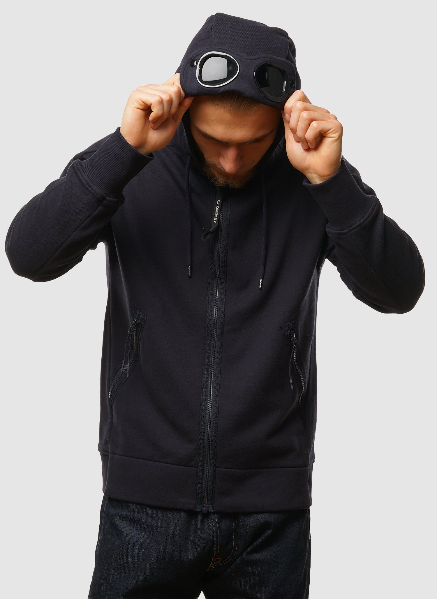 Goggle Sweatshirt Jacket - Total Eclipse