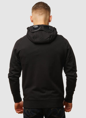 Goggle Sweatshirt Jacket - Black