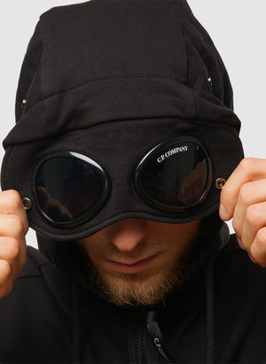 Goggle Sweatshirt Jacket - Black