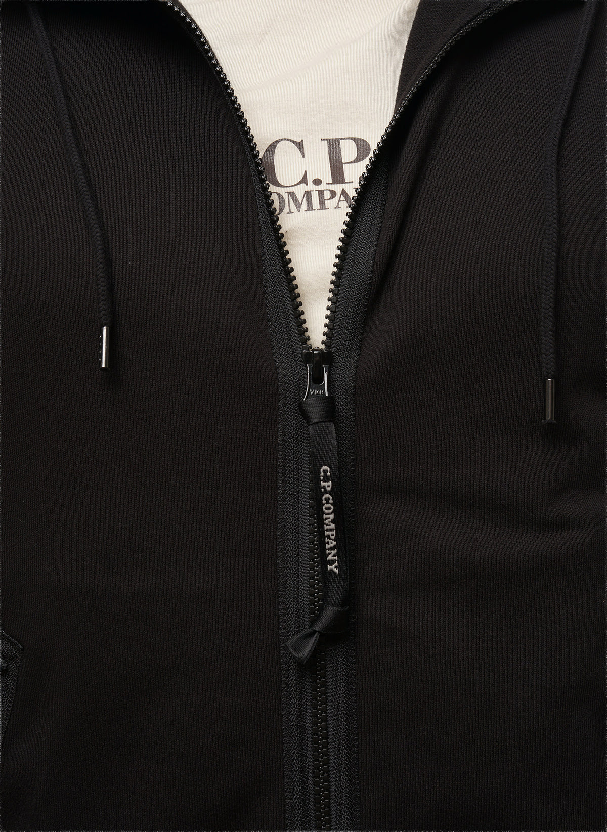 Goggle Sweatshirt Jacket - Black
