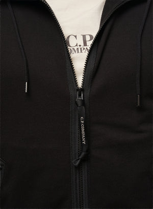 Goggle Sweatshirt Jacket - Black