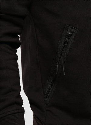 Goggle Sweatshirt Jacket - Black
