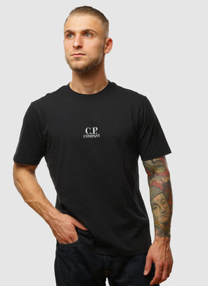 Center Logo Jesey T-Shirt - Black