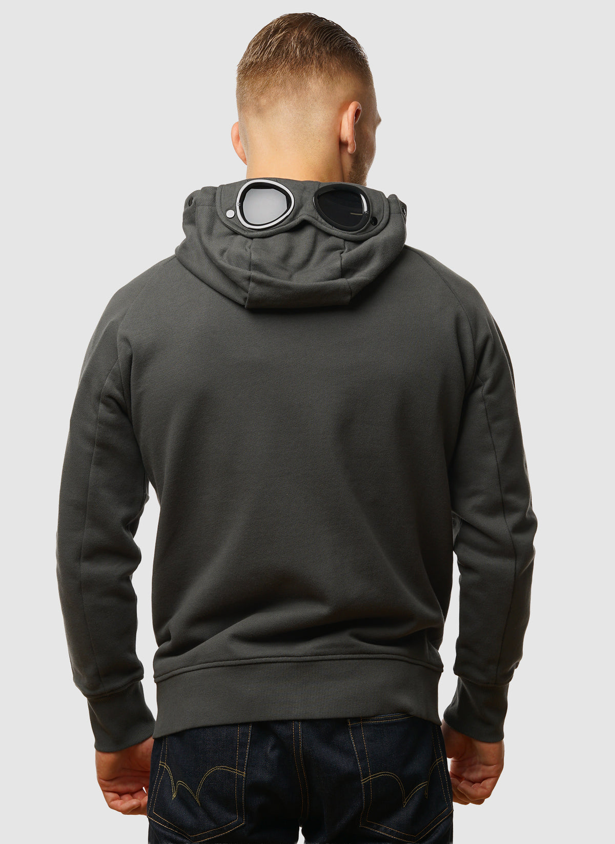 Goggle Sweatshirt Jacket - Dark Shadow
