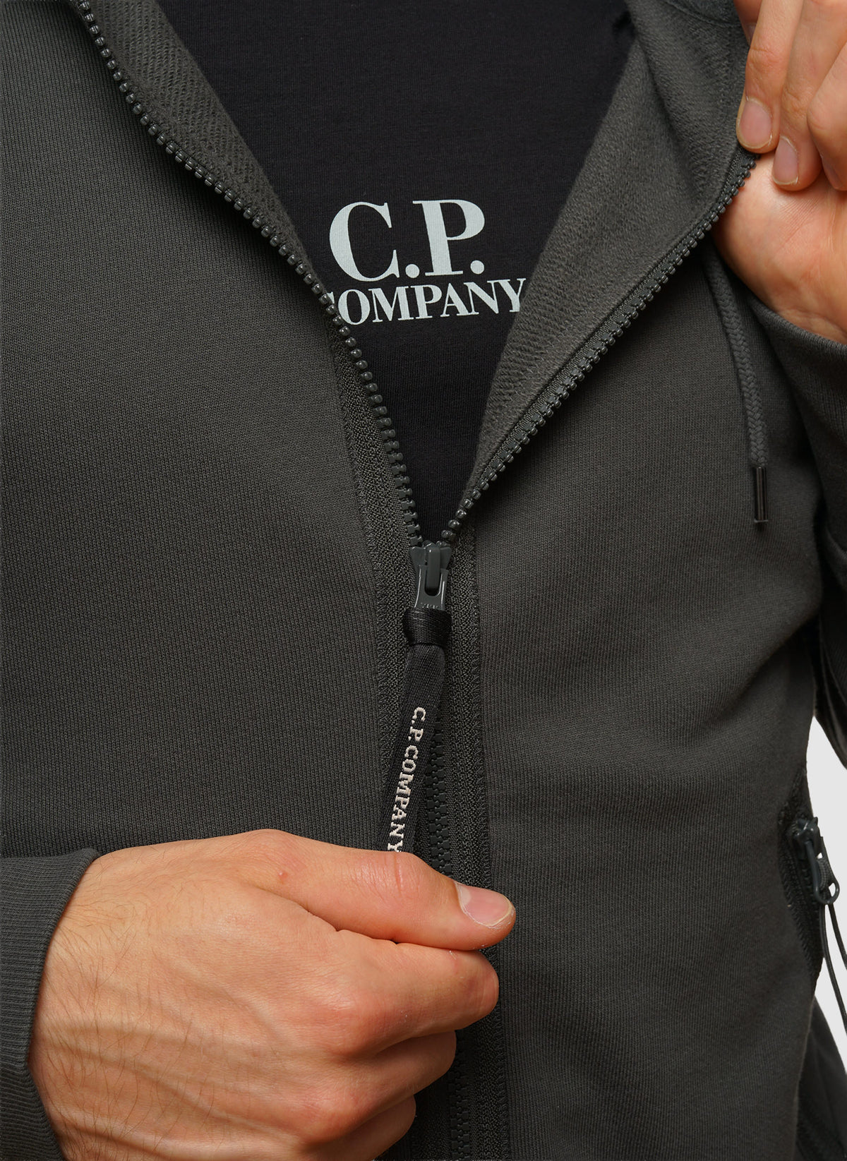 Goggle Sweatshirt Jacket - Dark Shadow