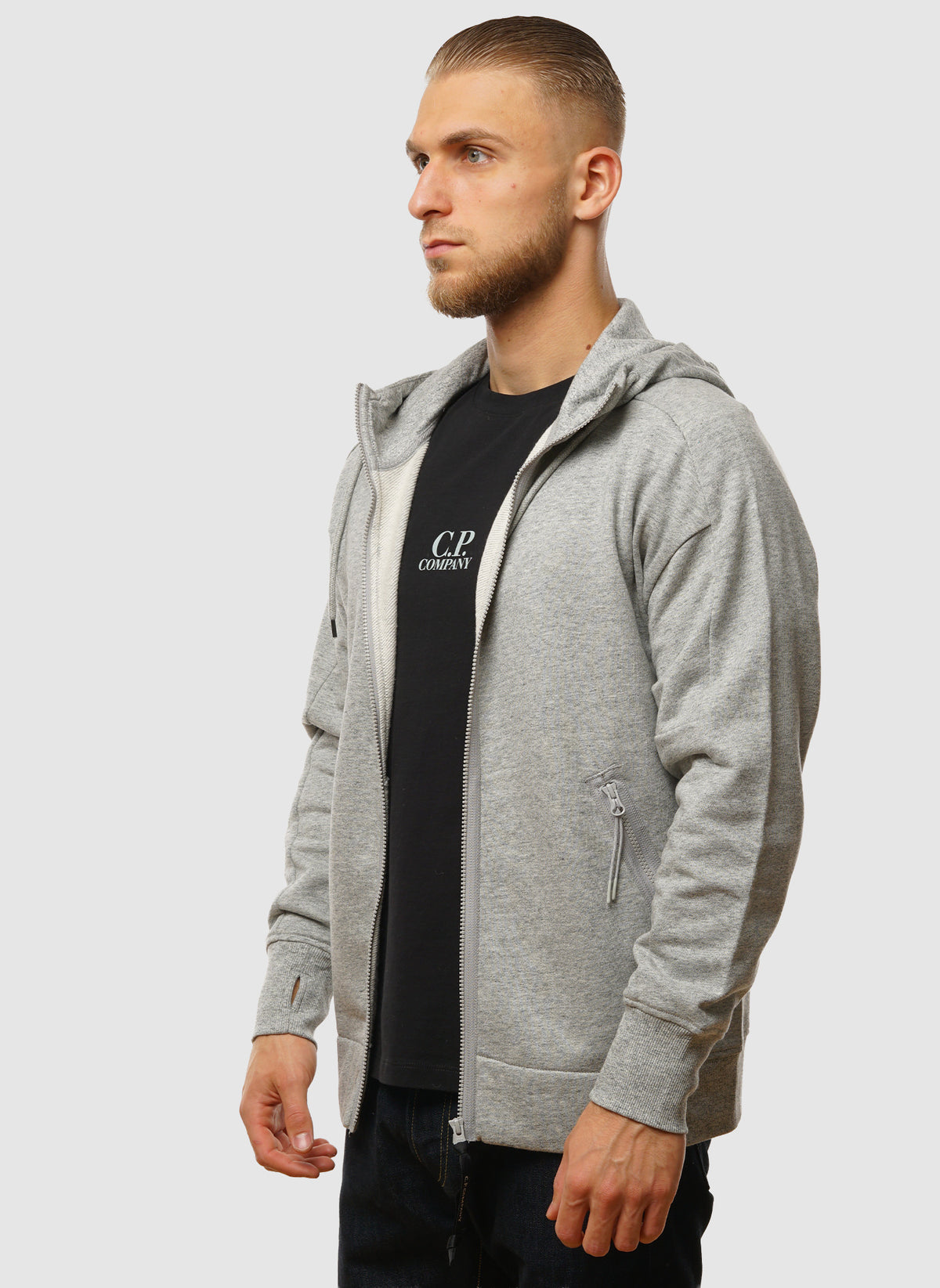 Goggle Sweatshirt Jacket  - Greystone Megange