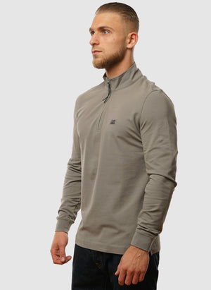 Stretch Piquet Half-Zip - Fallen Rock
