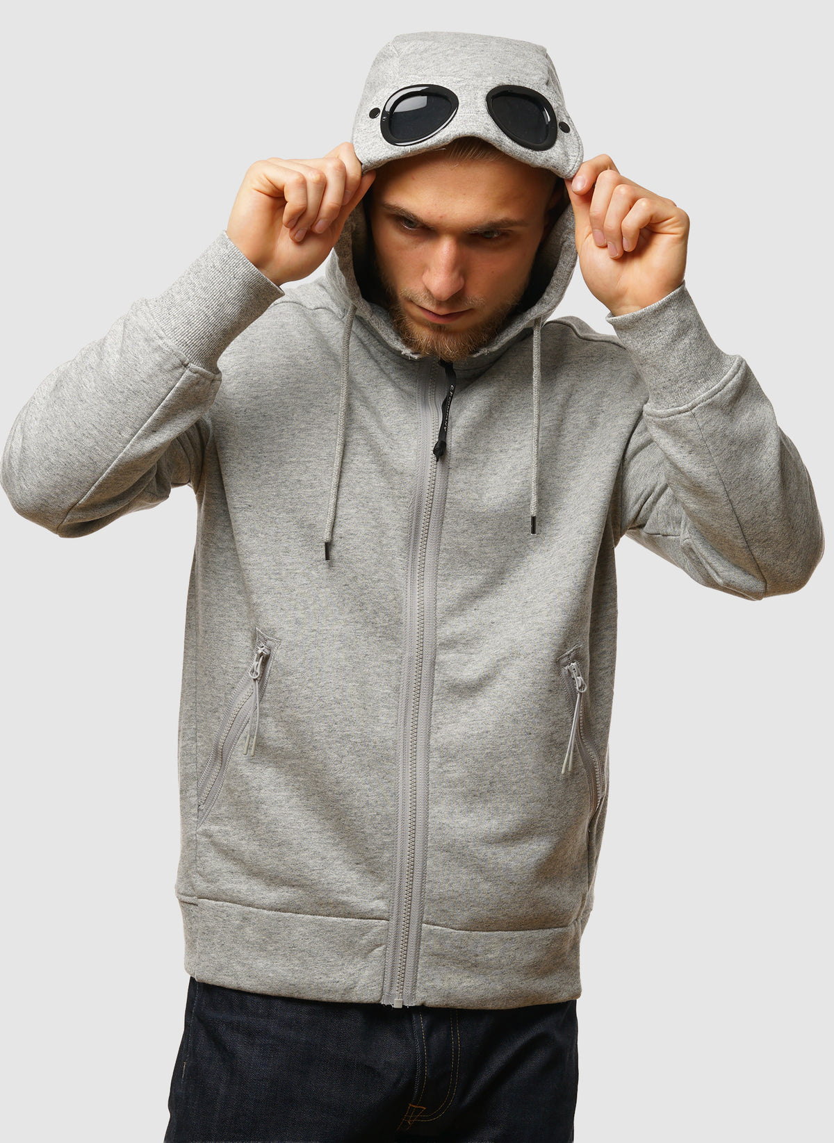 Goggle Sweatshirt Jacket  - Greystone Megange
