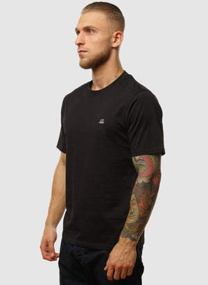 Logo Badge Jersey T-Shirt - Black