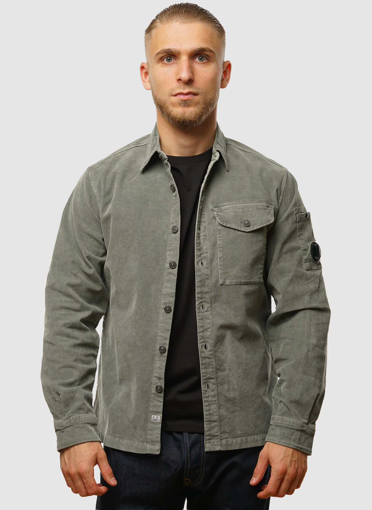 Corduroy Lens Shirt - Gunmetal