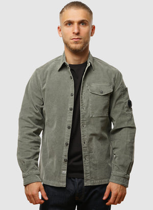 Corduroy Lens Shirt - Gunmetal