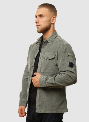 Corduroy Lens Shirt - Gunmetal