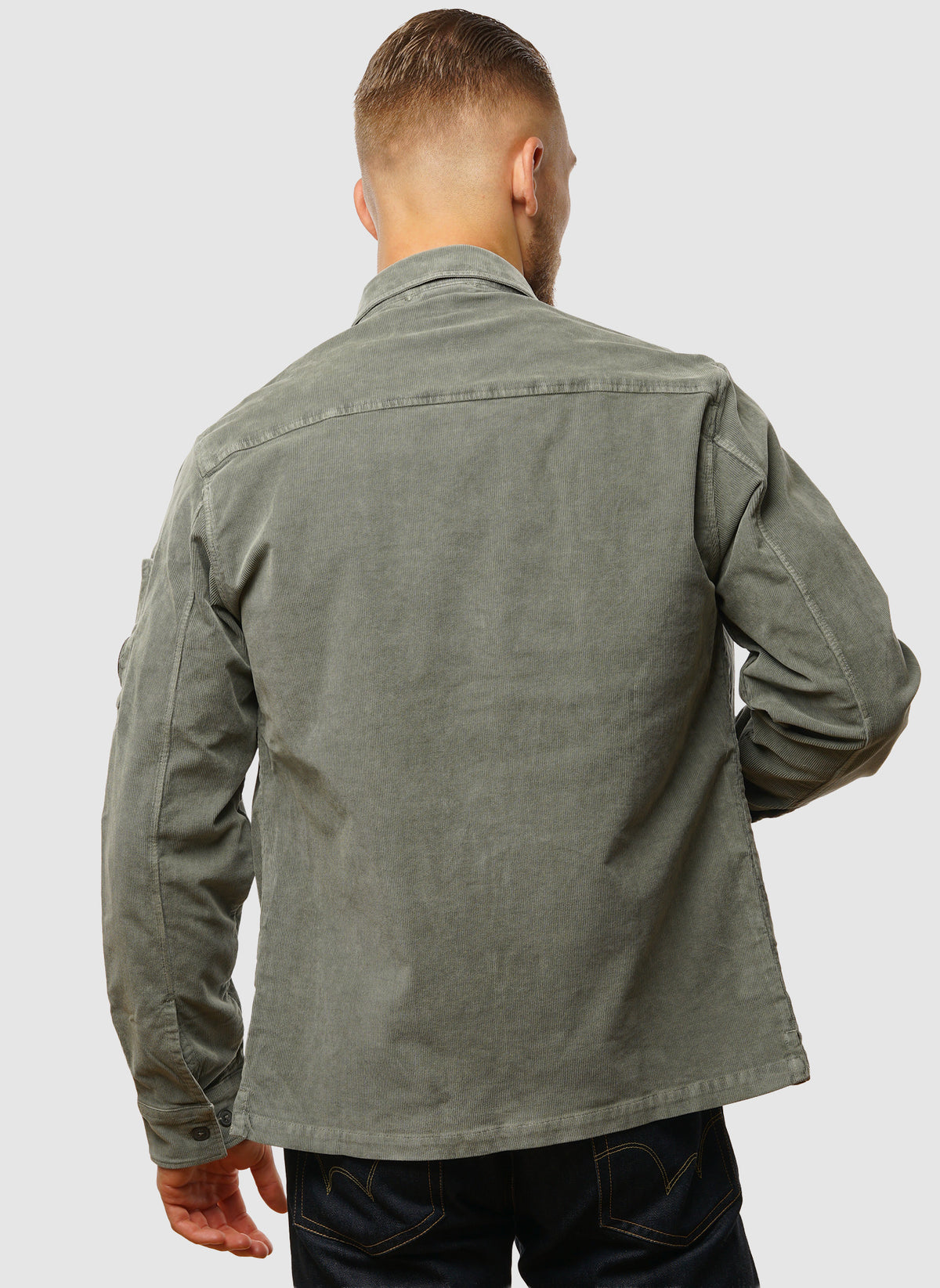 Corduroy Lens Shirt - Gunmetal