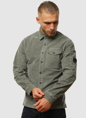 Corduroy Lens Shirt - Gunmetal