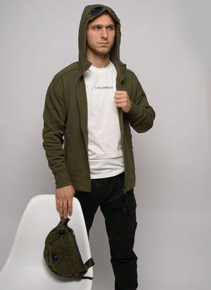 Goggle Sweatshirt Jacket - Ivy Green