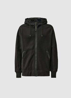 Goggle Sweatshirt Jacket - Black