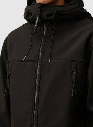 C.P. Shell-R Hooded Goggle Jacket - Black
