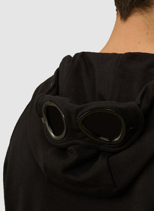 Goggle Sweatshirt Jacket - Black