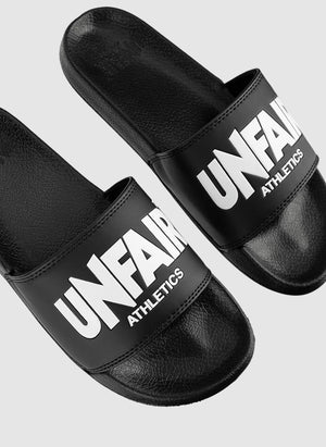 Unfair Classic Label Slides - Black