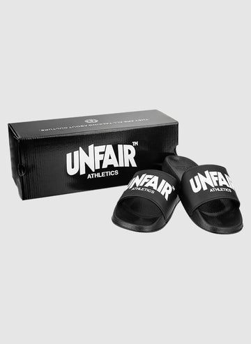 Unfair Classic Label Slides - Black