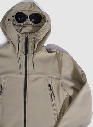 C.P. Shell-R Hooded Goggle Jacket - Silver Sage