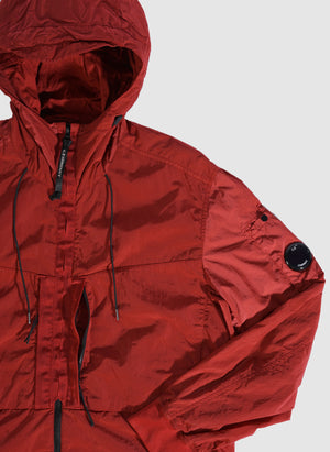 Chrome-R Hooded Lens Overshirt - Ketchup