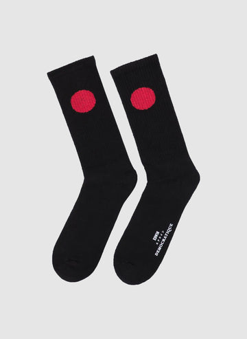 Edwin x Democratique Japanese Sun Socks - Black