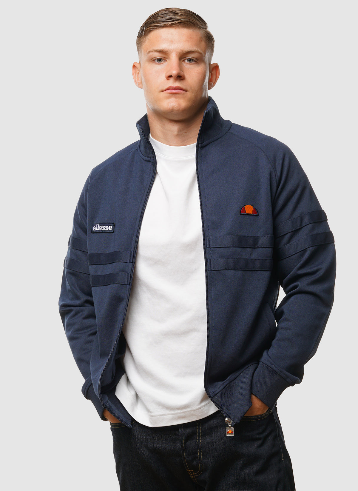 Rimini Tracktop - Navy Mono