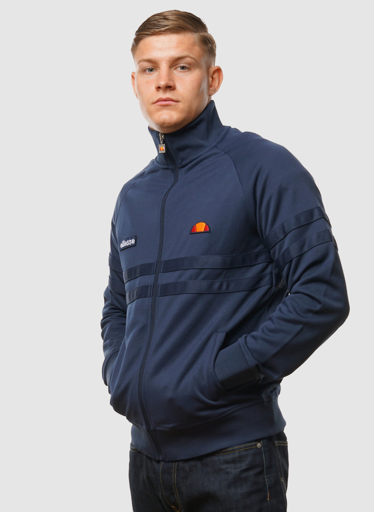 Rimini Tracktop - Navy Mono