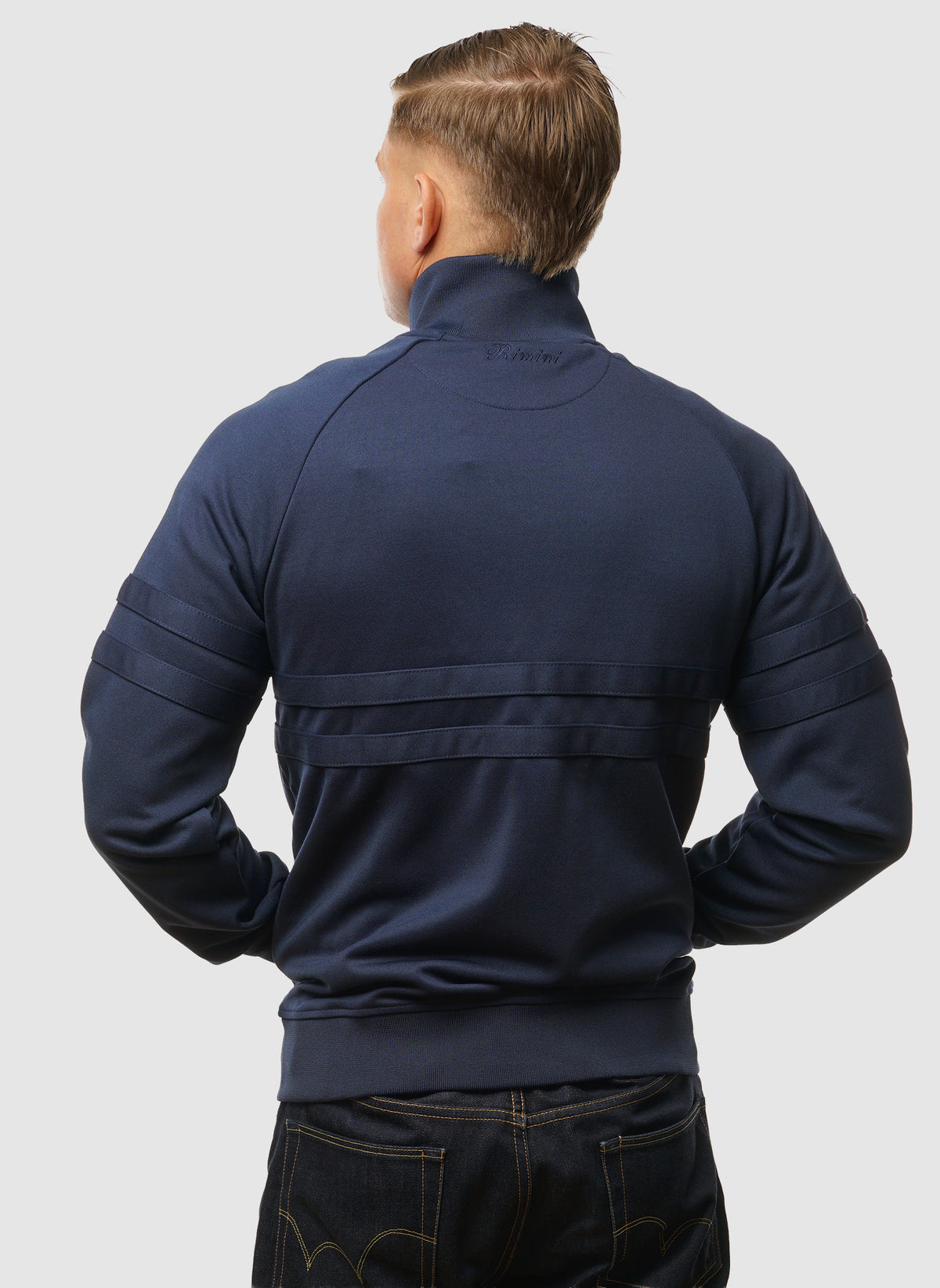 Rimini Tracktop - Navy Mono