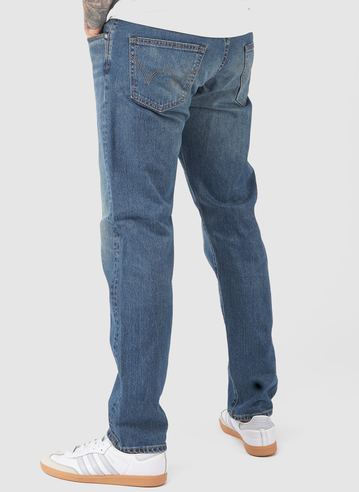 Regular Tapered Stretched Denim - Mid Used