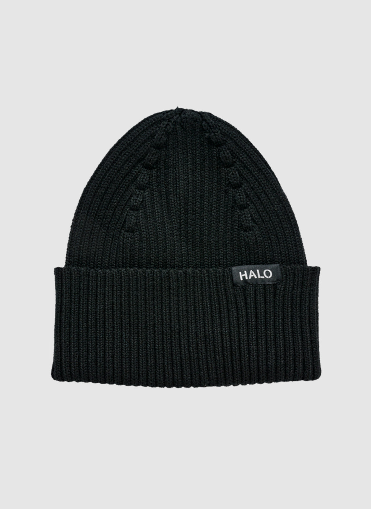 Halo Wool Beanie - Black