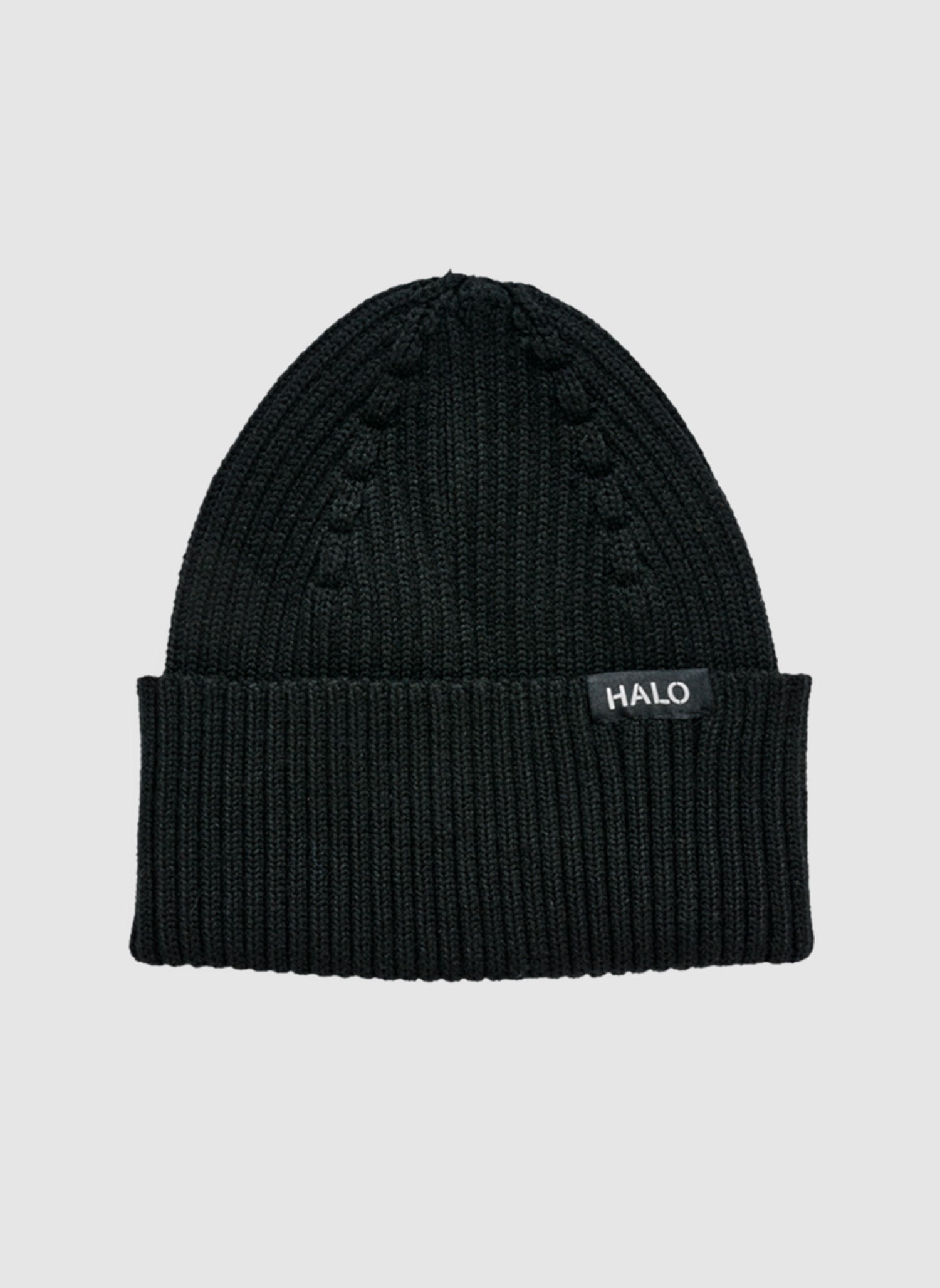 Halo Wool Beanie - Black