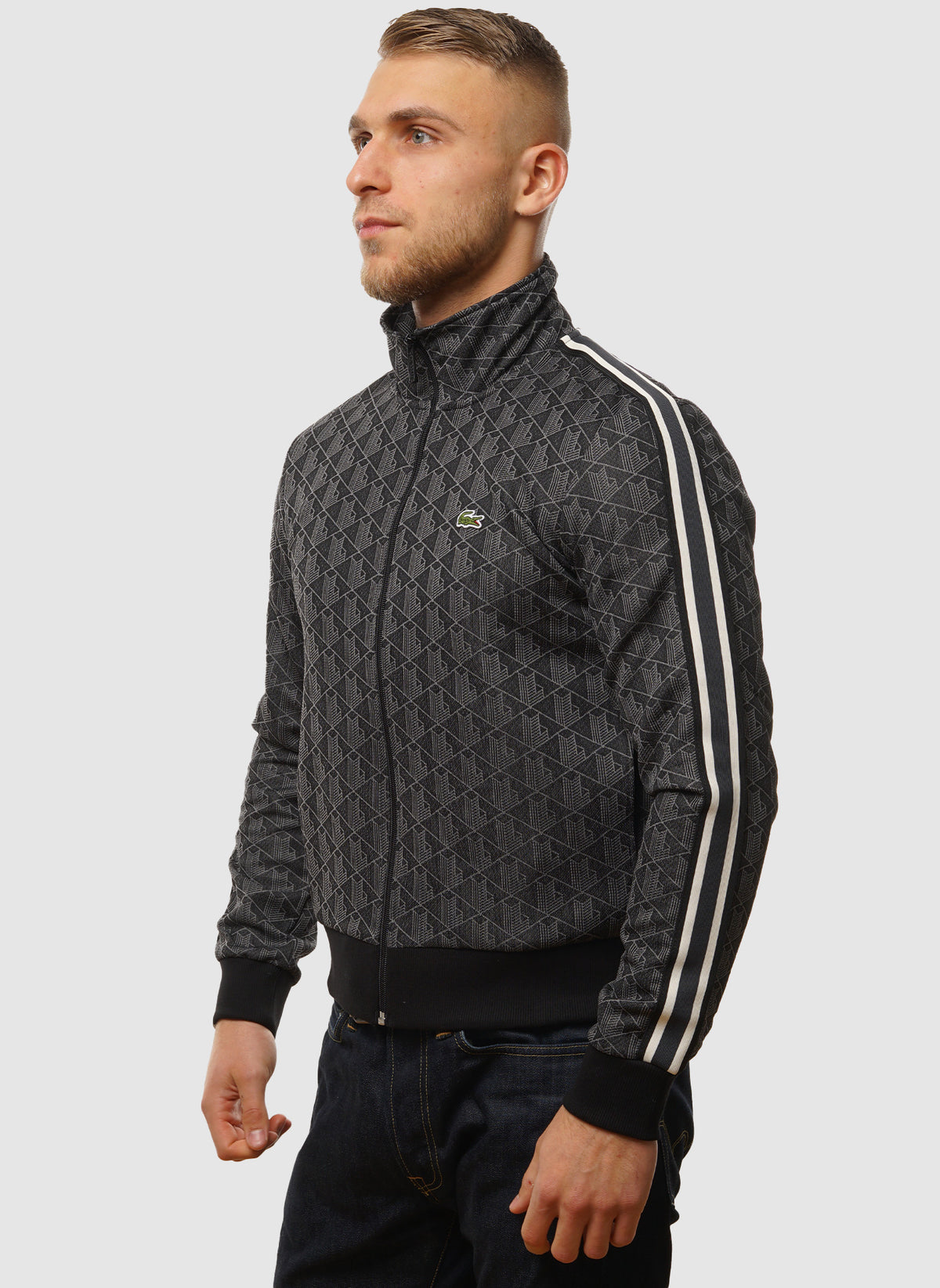 Patterned Tracktop - Black/Graphite