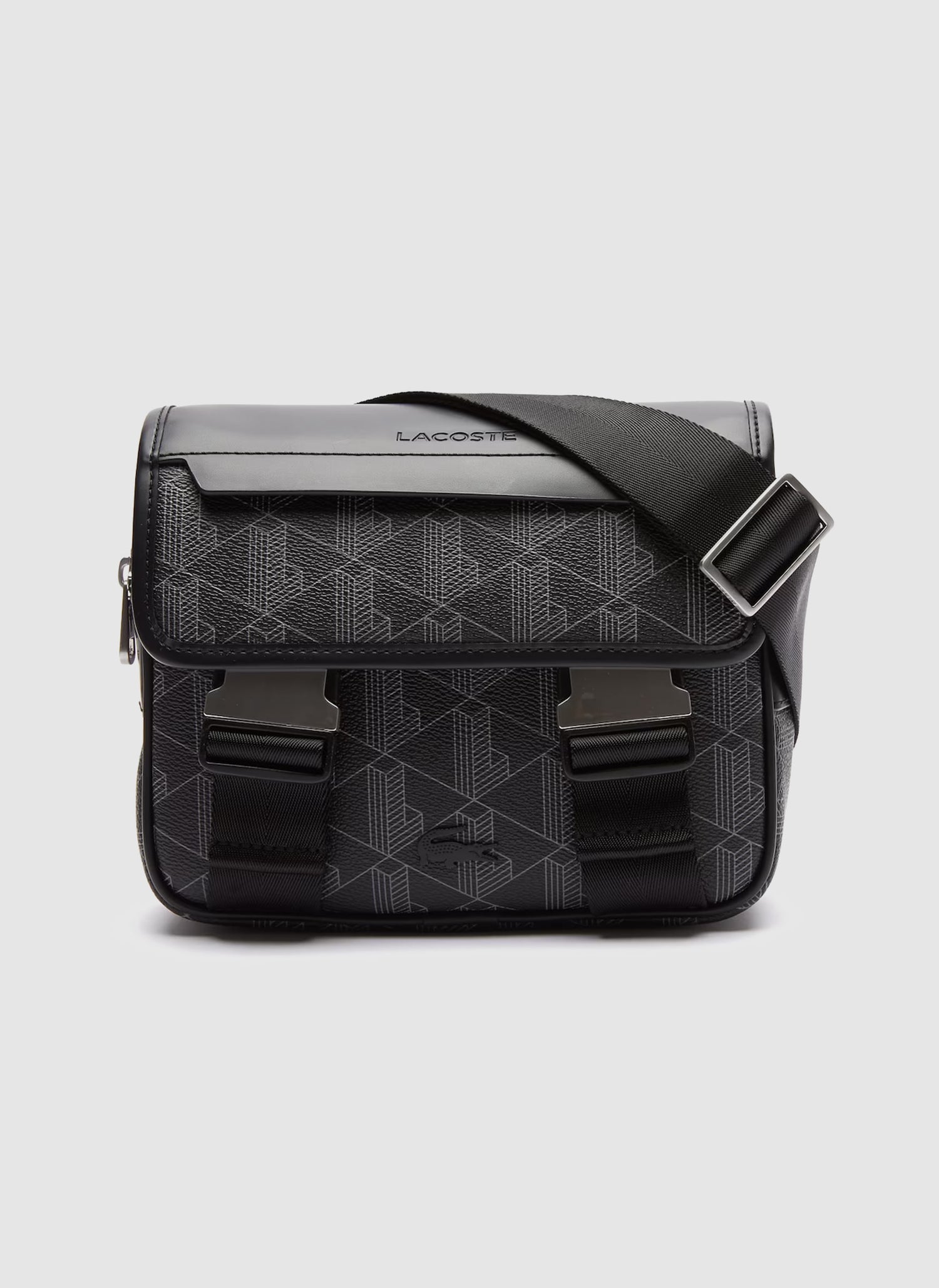 Monogramm Messenger Bag - Black