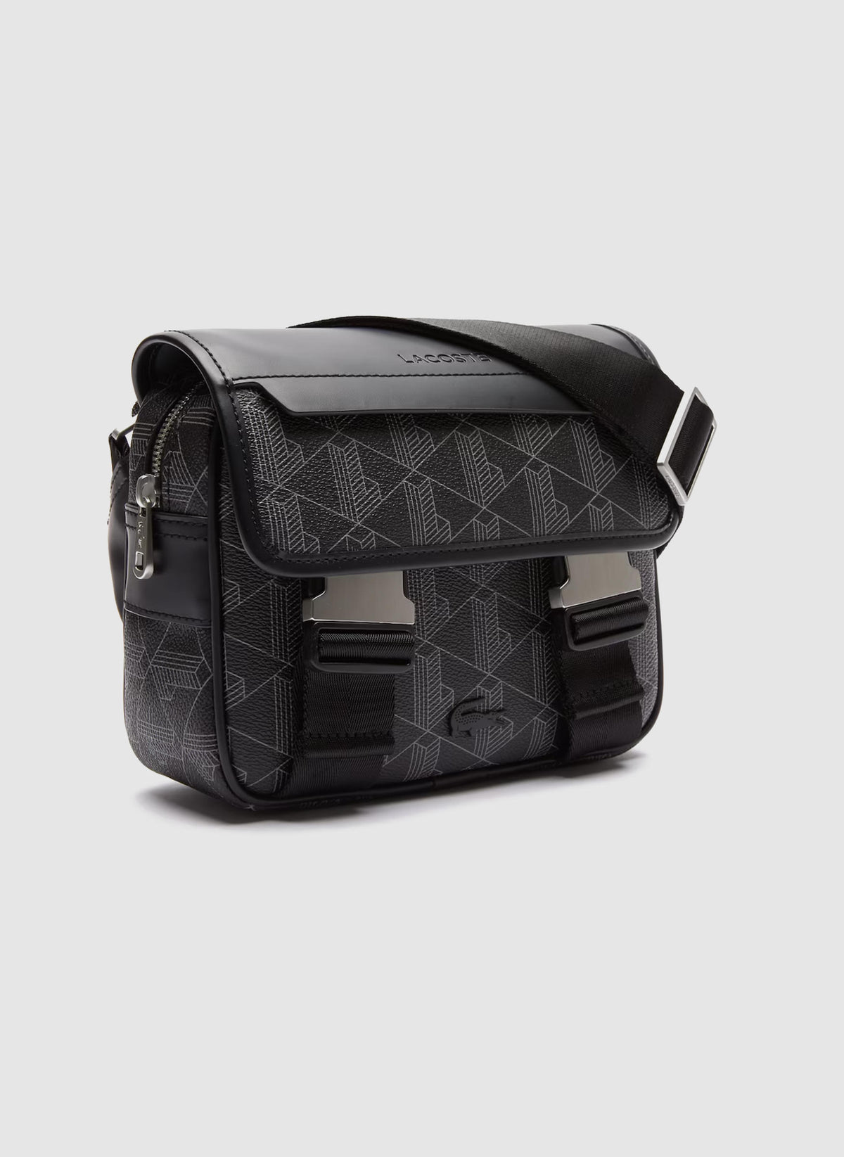 Monogramm Messenger Bag - Black